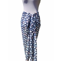 Wzorzysta spódnica plażowa chusta PAREO L/XL pastelowe grochy